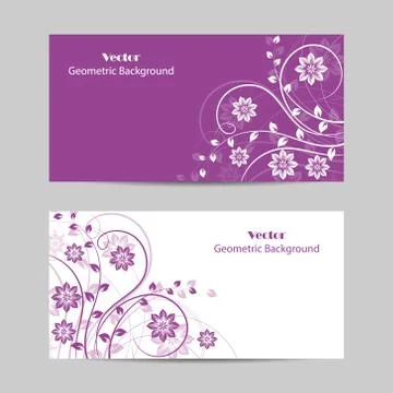 Set of horizontal banners Stock Illustration