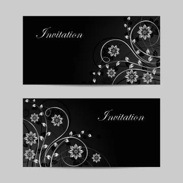 Set of horizontal banners Stock Illustration