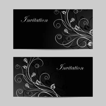 Set of horizontal banners Stock Illustration