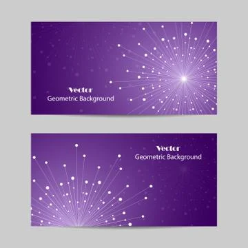 Set of horizontal banners Stock Illustration