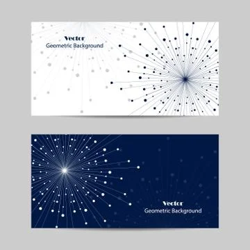 Set of horizontal banners Stock Illustration