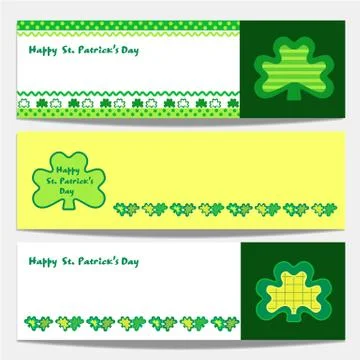Set of horizontal banners Illustrazione stock