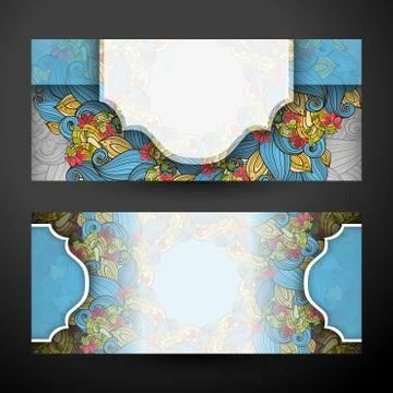 Set of Horizontal Banners, Web Design Element Stock Illustration
