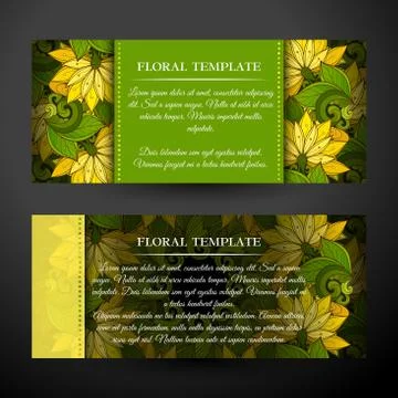 Set of Horizontal Banners, Web Design Element Stock Illustration