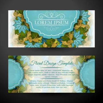 Set of Horizontal Banners, Web Design Element Stock Illustration