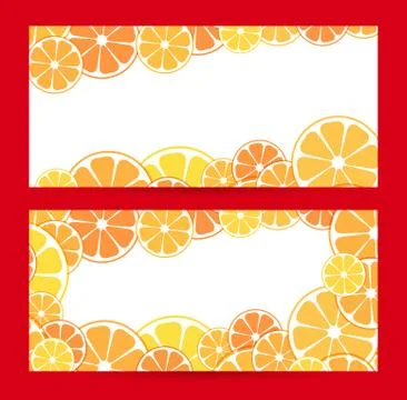 Set horizontal bright banner with empty place for text. Vector i Stock Illustration