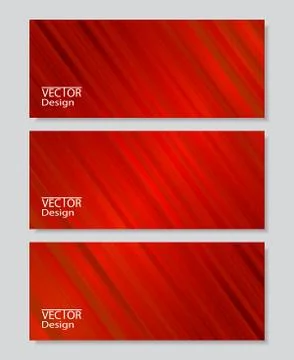 Set of horizontal flyers Stock Illustration