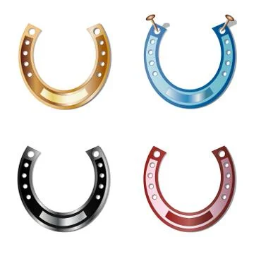Set of horseshoe Stock Illustration