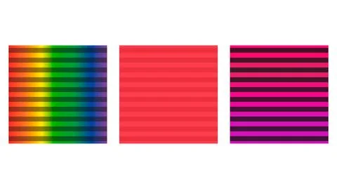 Set of Hozizontal stripe background,  geometric decoration pattern, color pap Stock Illustration