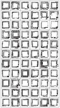 A set of HUD elements. Stock Illustration
