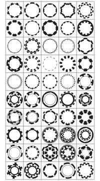 A set of HUD elements. 库存插图