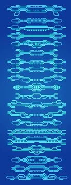 A set of HUD elements. 库存插图
