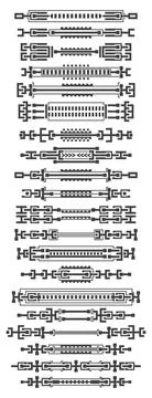 A set of HUD elements. 스톡 일러스트