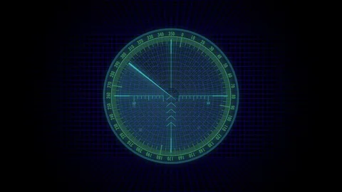 Set of HUD Elements. Radar. Modern ART design element Video stock 122995273