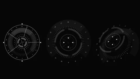 A set of HUD interface elements with a different background. 動画素材 84468679