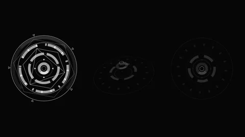 A set of HUD interface elements with a different background. Видео 84539766