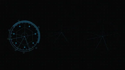 A set of HUD interface elements with a different background. Stockbeeldmateriaal 84581537