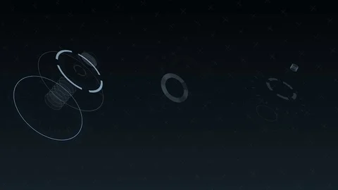 A set of HUD interface elements with a different background. 動画素材 84797686