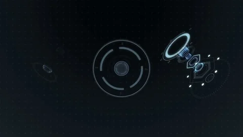 A set of HUD interface elements with a different background. 動画素材 84843036