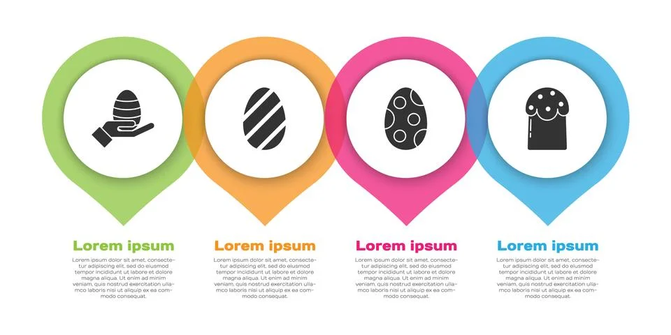 Set Human hand and easter egg, Easter egg, Easter egg and Easter cake. Business Illustrazione stock