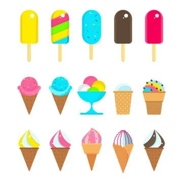 Set of ice cream Stock-Illustration