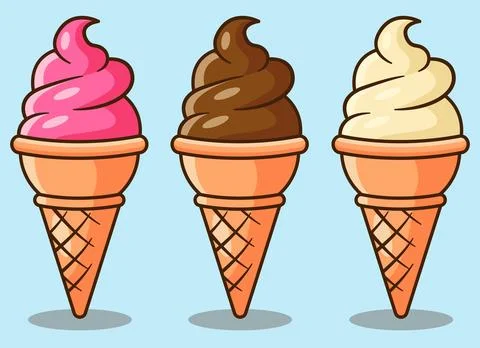 Set of Ice Cream Stock Illustration