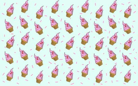 Set of ice cream Stock Illustration
