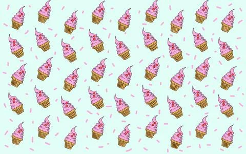 Set of ice cream Stock Illustration
