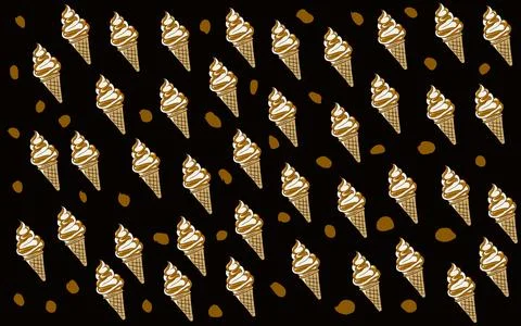 Set of ice cream Stock Illustration