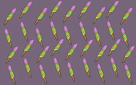 Set of ice cream Stock Illustration