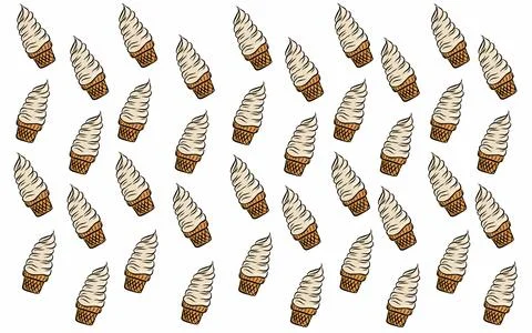 Set of ice cream Stock Illustration