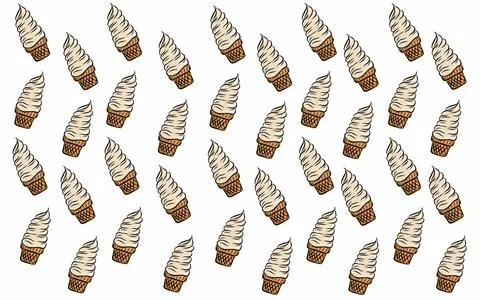 Set of ice cream Stock Illustration