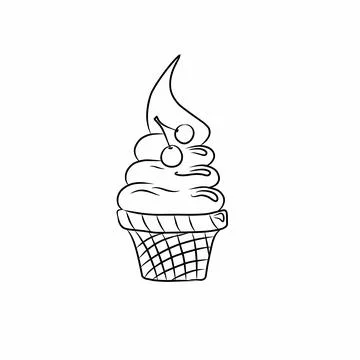 Set of ice cream Stock Illustration