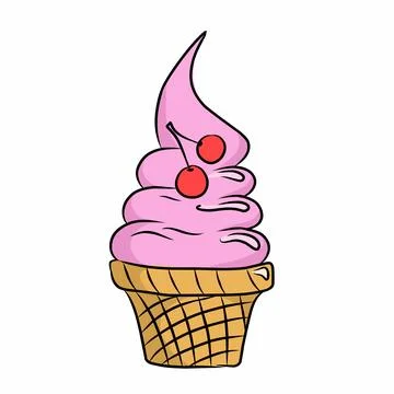 Set of ice cream Stock Illustration