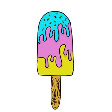 Set of ice cream Stock Illustration