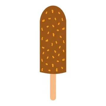 Set of ice cream vector illustration icon isolated cartoon chocolate food Stock Illustration