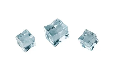 Set of ice cubes Stock Photos
