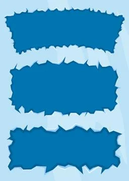 Set ice frame Stock Illustration