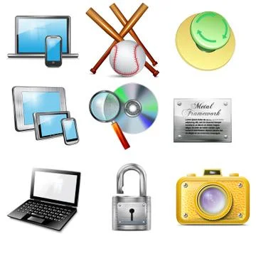Set icon 13 2 Stock Illustration