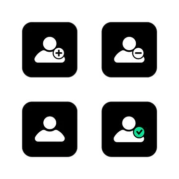 Set icon login, logout Stock Illustration