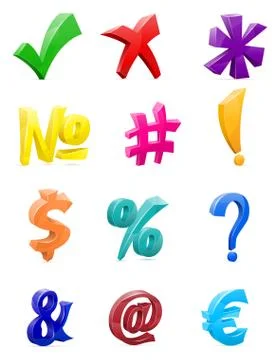 Set icon mark sign graphic elements for design vector illustration Illustrazione stock