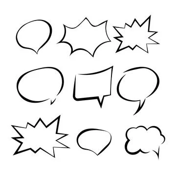 Set icons of different messages. Vector illustration eps 10 Stock Illustration