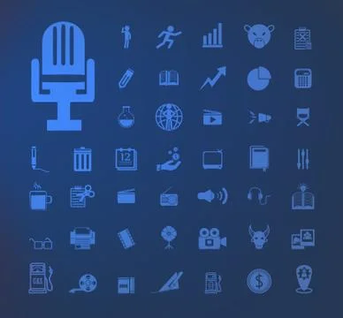 Set of icons Stock Illustration
