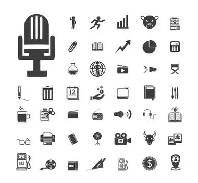 Set of icons 스톡 일러스트