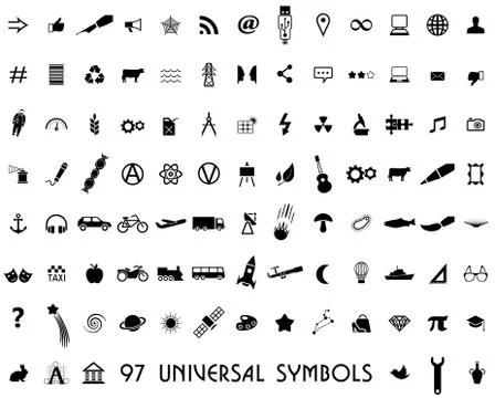 Set of  icons Stock Illustration