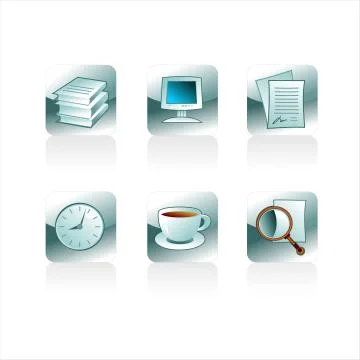 Set of icons Illustrazione stock