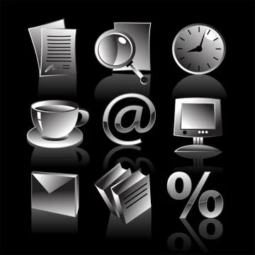 Set of icons Stock Illustration