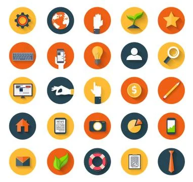 Set of icons Stock Illustration