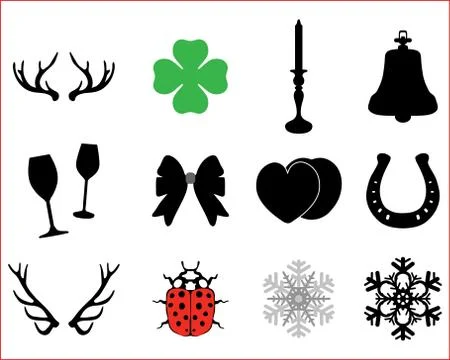 Set of icons  Stock Illustration