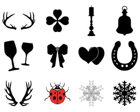 Set of icons Stock Illustration